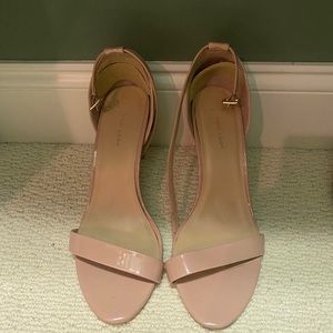 New Look Patent Baby Pink Heels Size 11